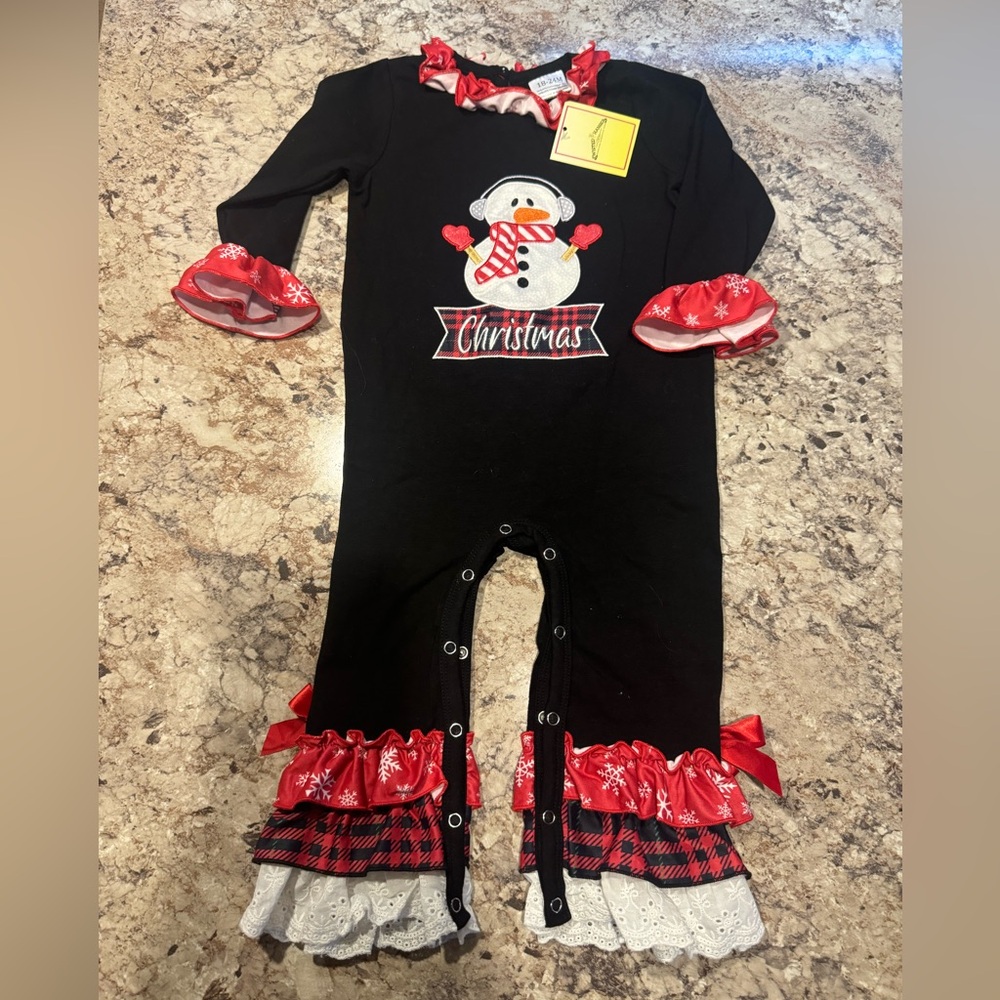 Christmas snowgirl outfit